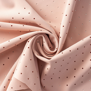 Laser Cut Holes Matte Activewear Knit Fabric