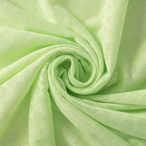 Soft Jacquard Knit Mesh Fabric for Yoga & Activewear